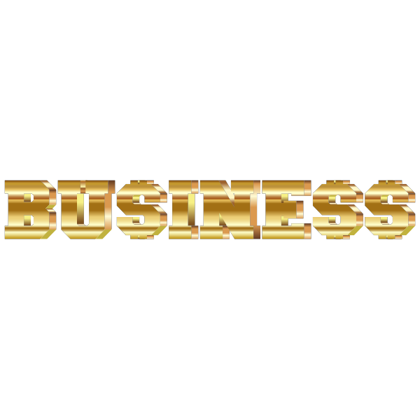 3d Business Typography Free Svg