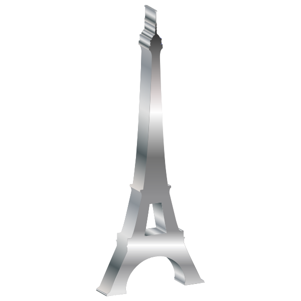 3D Eiffel Tower Silhouette