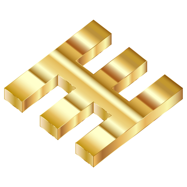 3D Gold Fabricatorz Logo - Free SVG