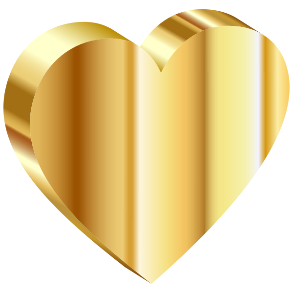 3D Heart Of Gold