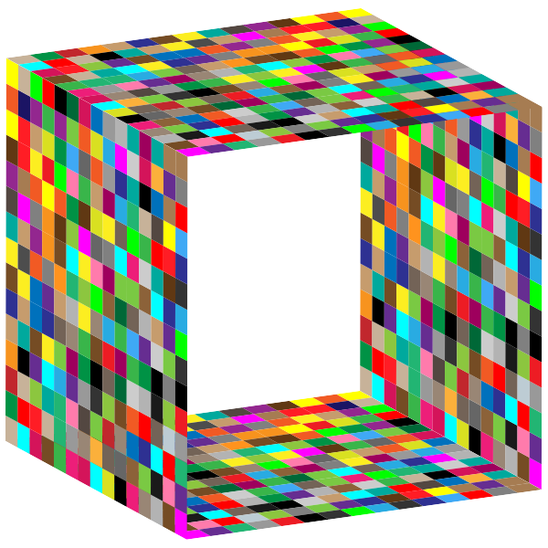 Multicolored box