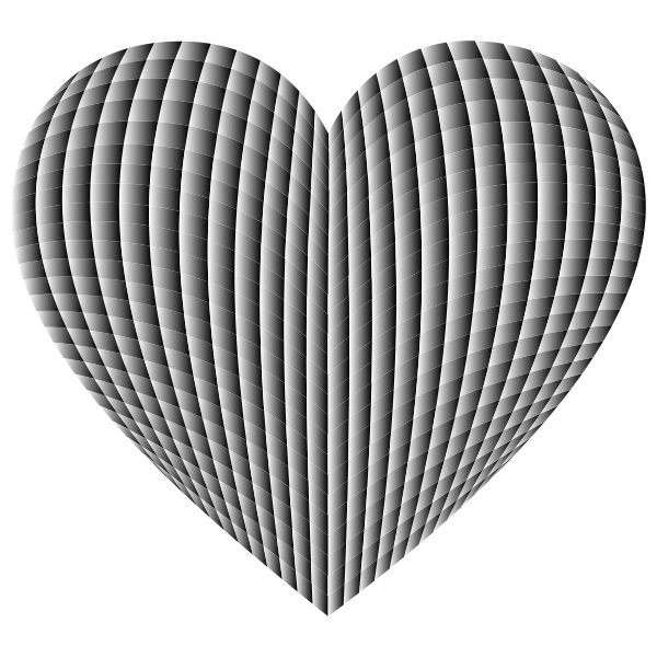3D Prismatic Grid Heart 3