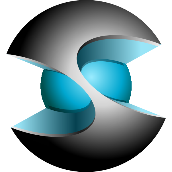 Download 3D Sphere blue shape | Free SVG