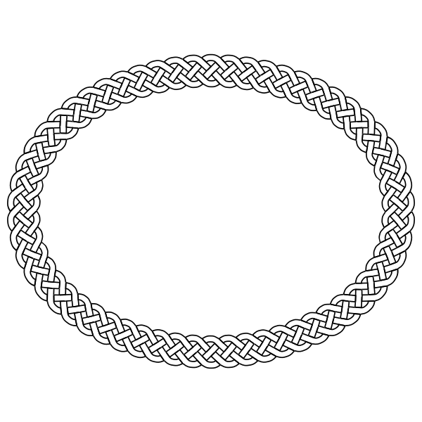 4-plait border oval