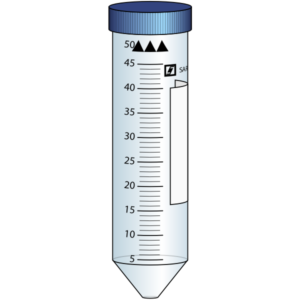 50mL Conical Tube Free SVG