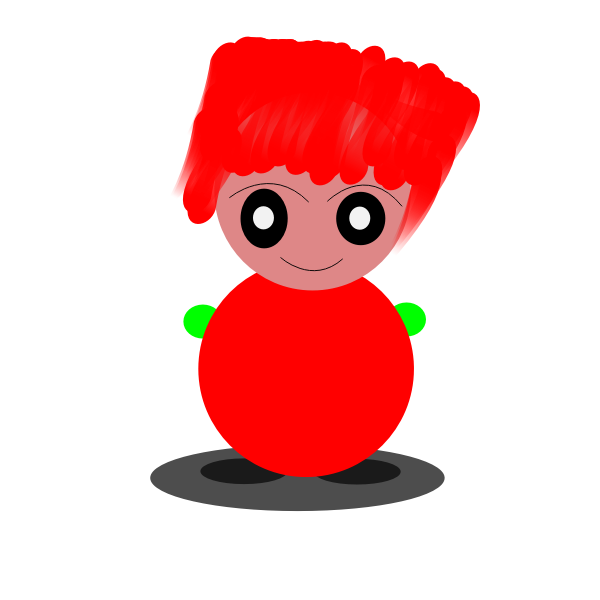 Cartoon red-haired character
