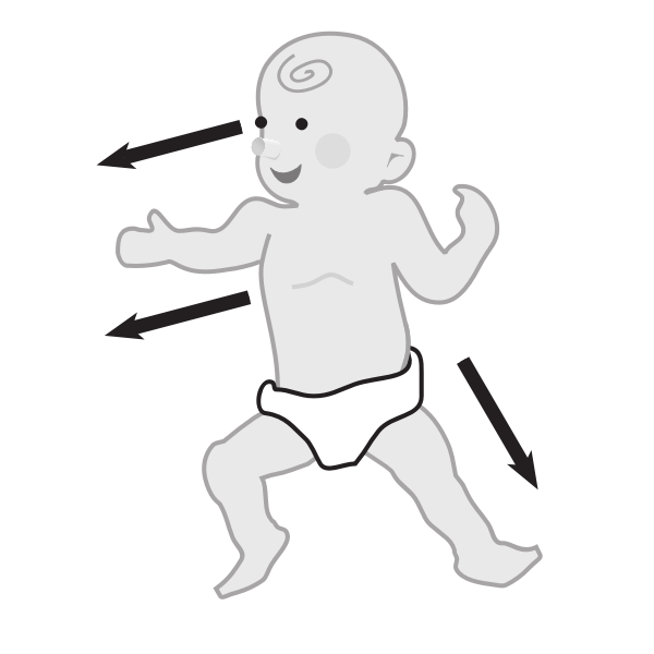 Vector image of baby