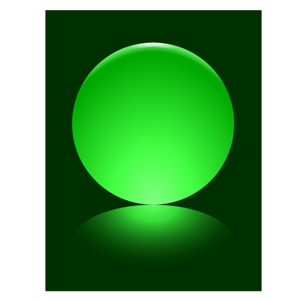 Green Sphere Shape