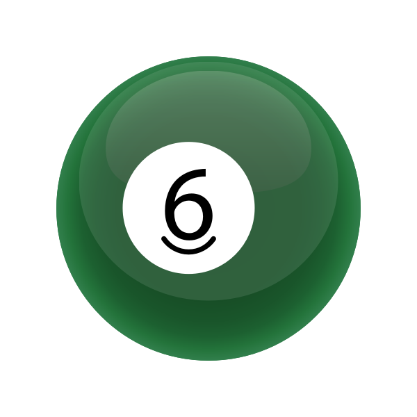 Green snooker ball