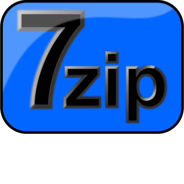 7zip Glossy Extrude Blue