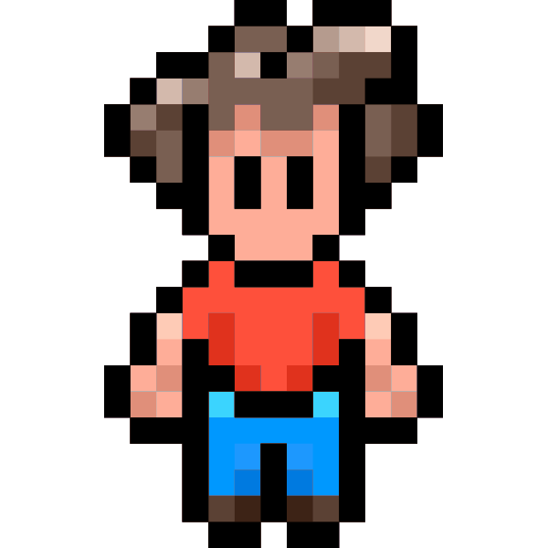 Pixel character | Free SVG