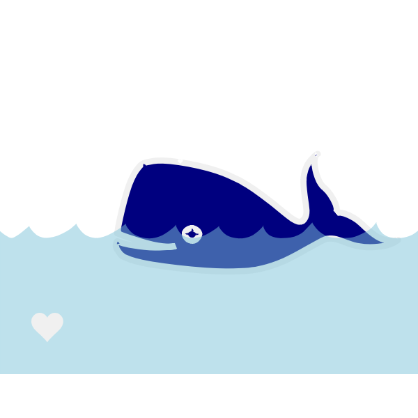 Animated whale