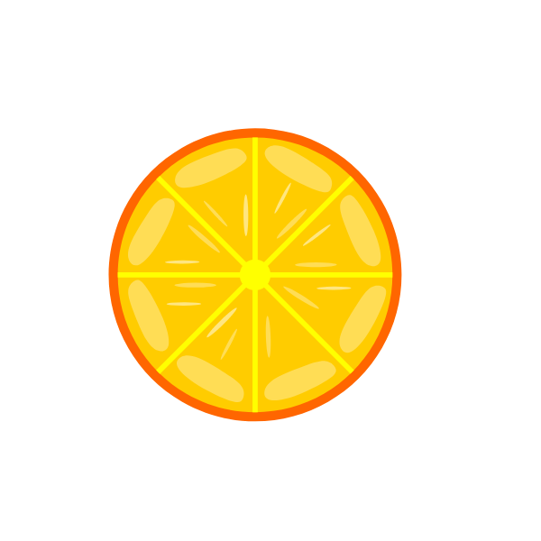 A slice of orange