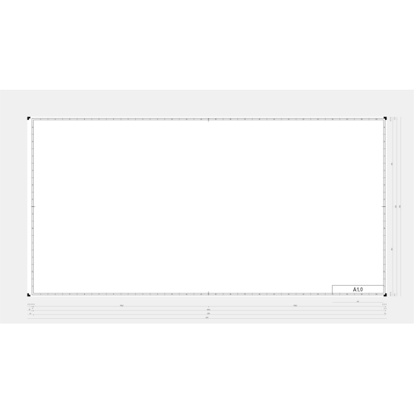 DIN A1.0 page template vector image