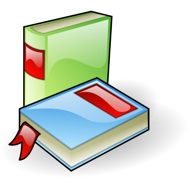 Shiny books  vector  image  Free SVG
