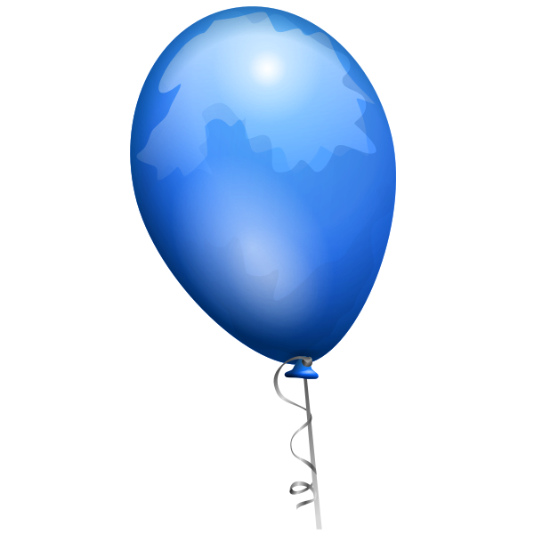 Blue balloon vector image