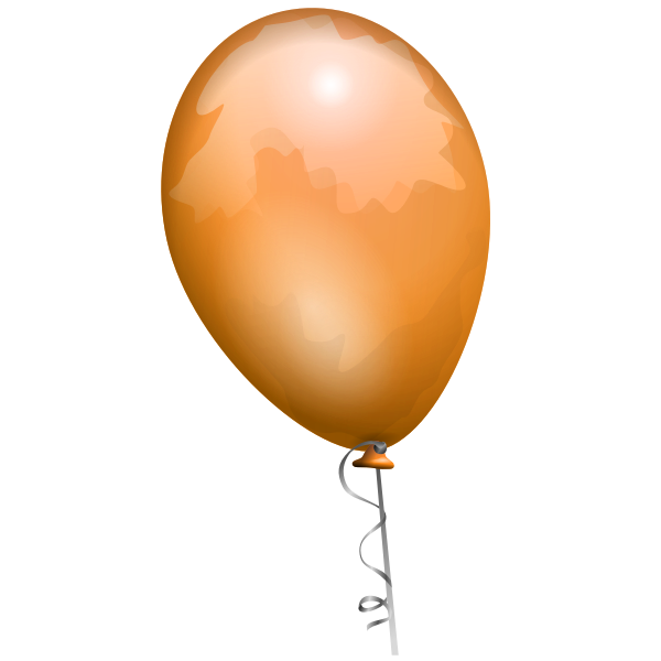 Orange balloon vector image