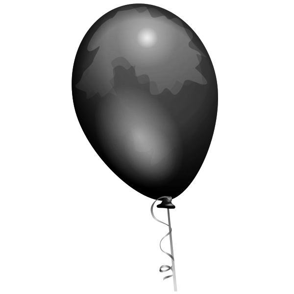 Download Black Balloon Vector Drawing Free Svg