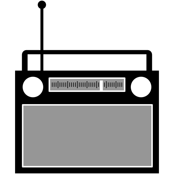Radio receiver vector clip art