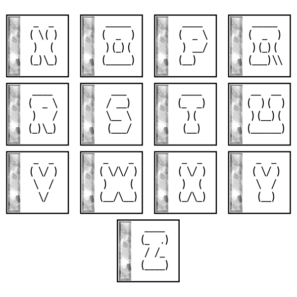 ASCII Drop Caps 2 N-Z