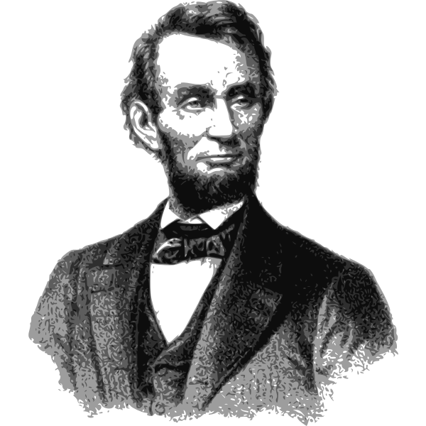 Vector portrait of Abraham Lincoln