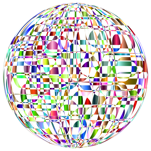 Abstract Chromatic Orb No Background