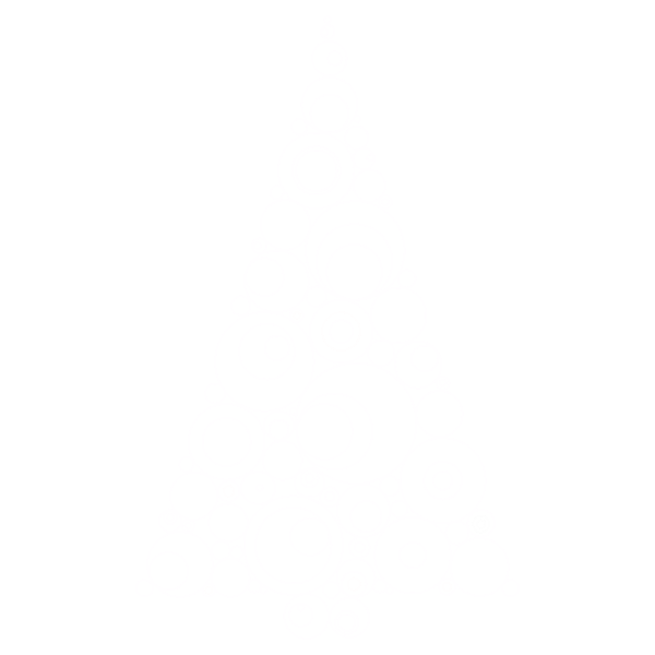 Abstract Circles Christmas Tree With No Background