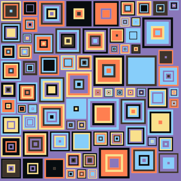 Abstract Colorful Squares