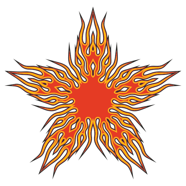 Abstract Flames Design 3