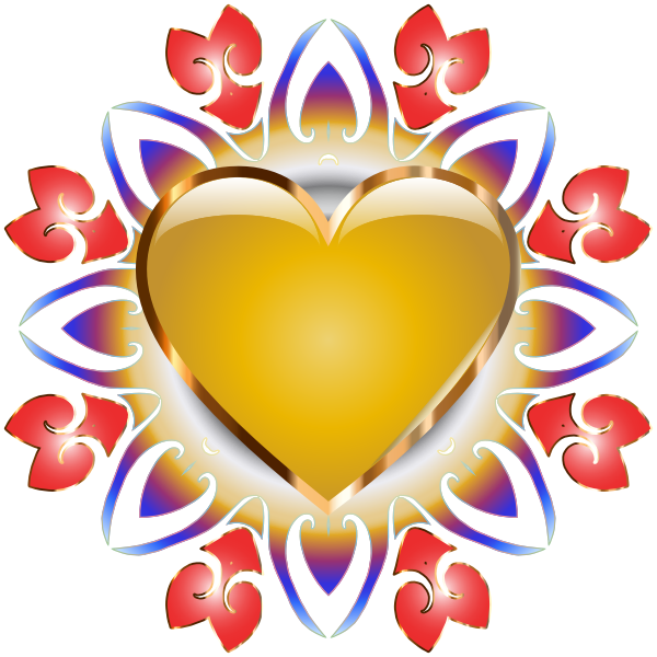 Abstract Heart Design No Background