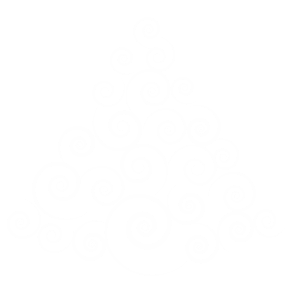 Abstract Spiral Christmas Tree White No Background