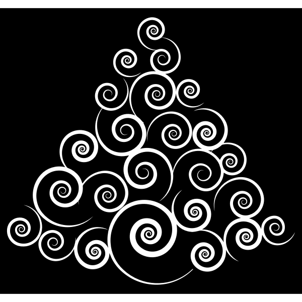 Abstract Spiral Christmas Tree