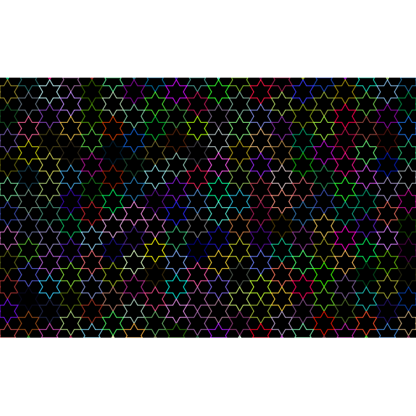 Abstract Stars Geometric Pattern Prismatic