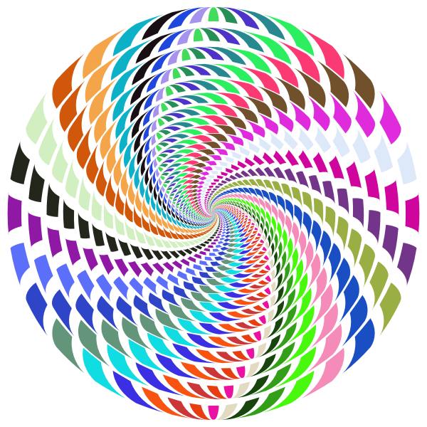 Abstract colorful vortex
