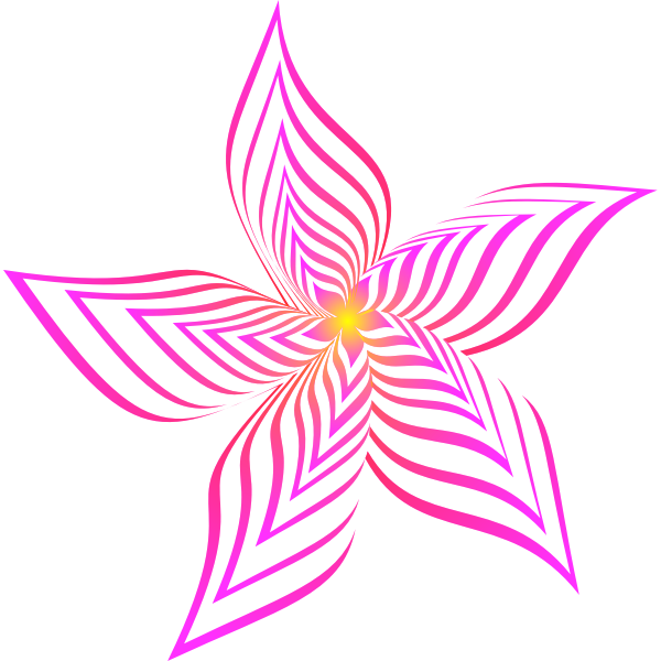 Abstract Flower Colour magenta
