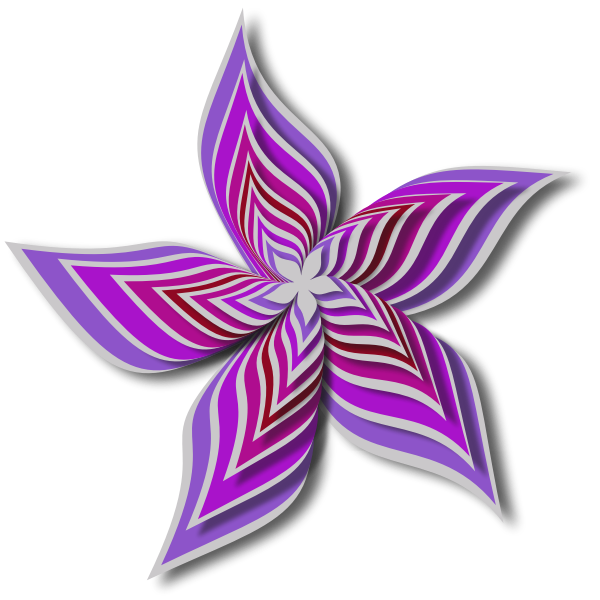 Abstract Flower Colour violer