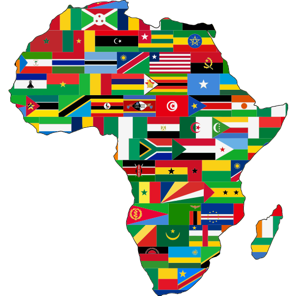 Africa Flags Slimmed Down