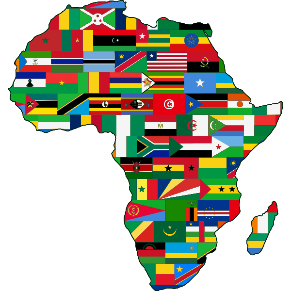Africa Map With Flags | Free SVG