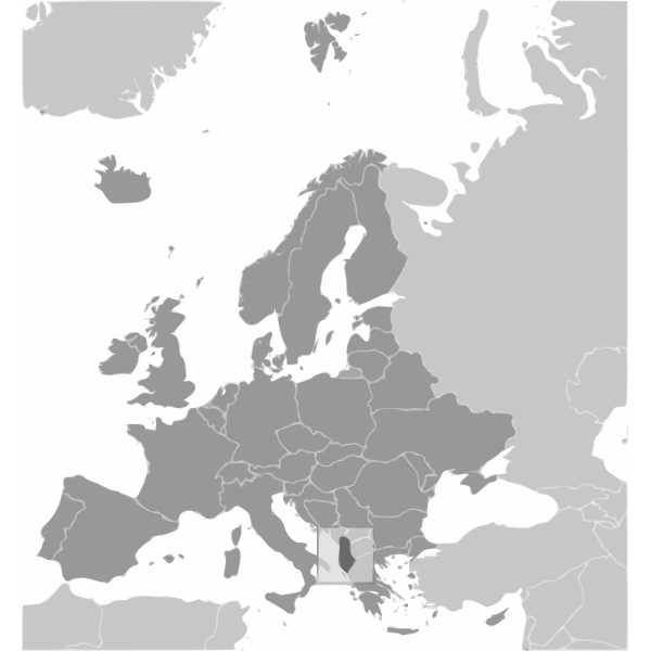 Albanian map