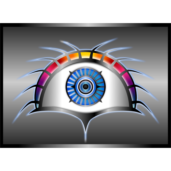 Tech Eye Vector Clip Art
