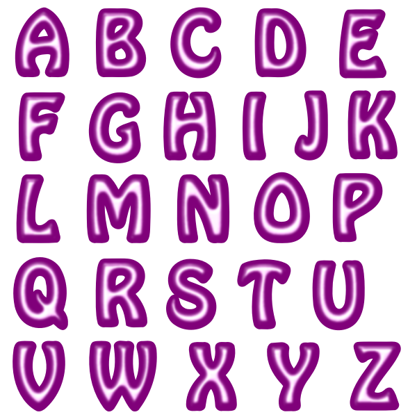 Alphabet16Purple | Free SVG