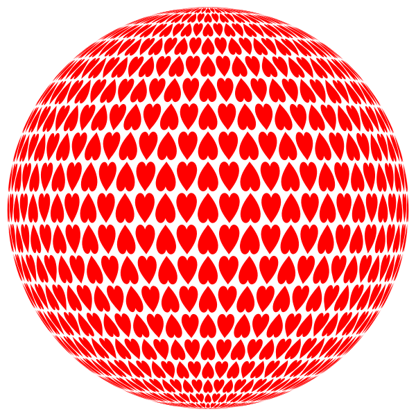 Alternating Hearts Sphere