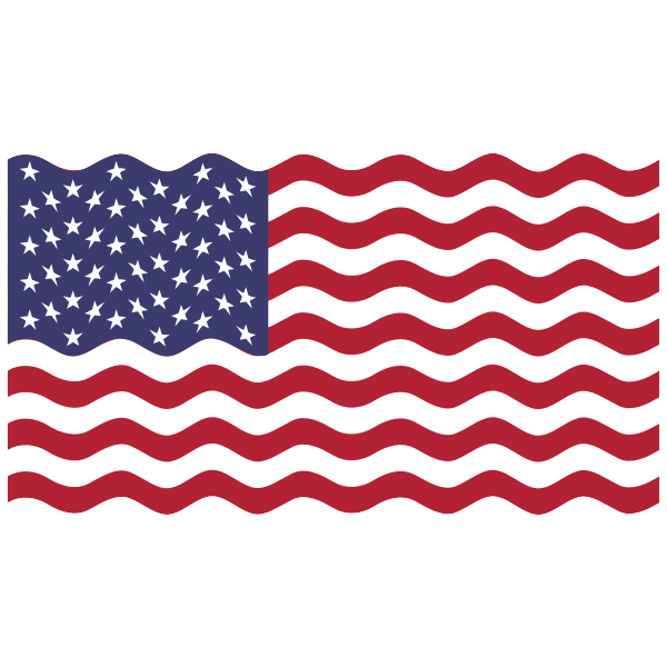 America USA Flag Wavy