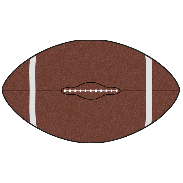 American football ball vector clip art