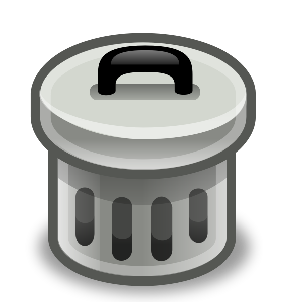 Trash can vector image