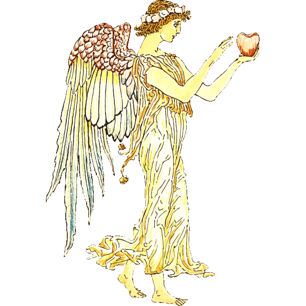 Angel with apple