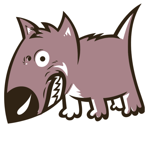 Angry Growling Cartoon Dog | Free SVG