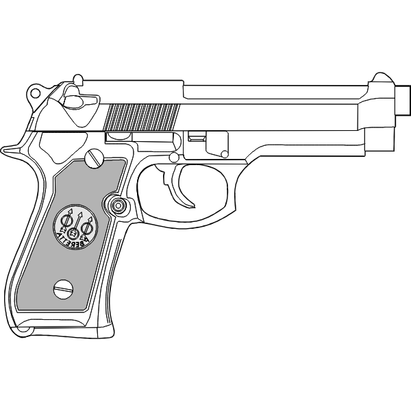 9mm pistol | Free SVG