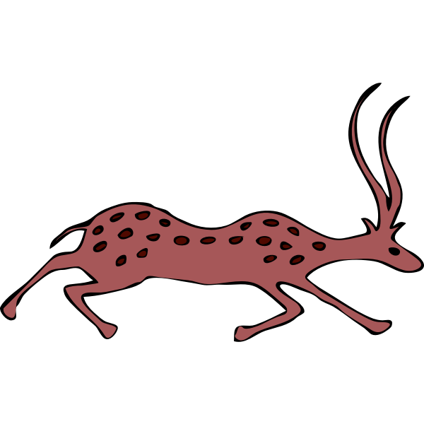 Vector image of antelope