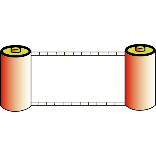Vector illustration of color photo film rolls